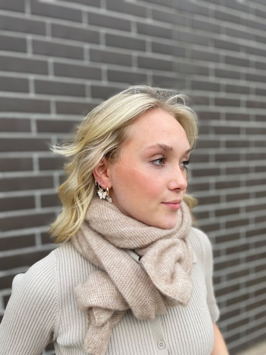 Natura Cashmere Susanna Basic Scarf, Taupe 722